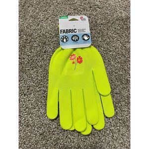 Mid West Fabric Gardening Gloves - Green